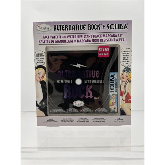 The Balm Cosmetics Alternative Rock Vol.1 Face Palette + Scuba Blk Mascara - Picture 2 of 13